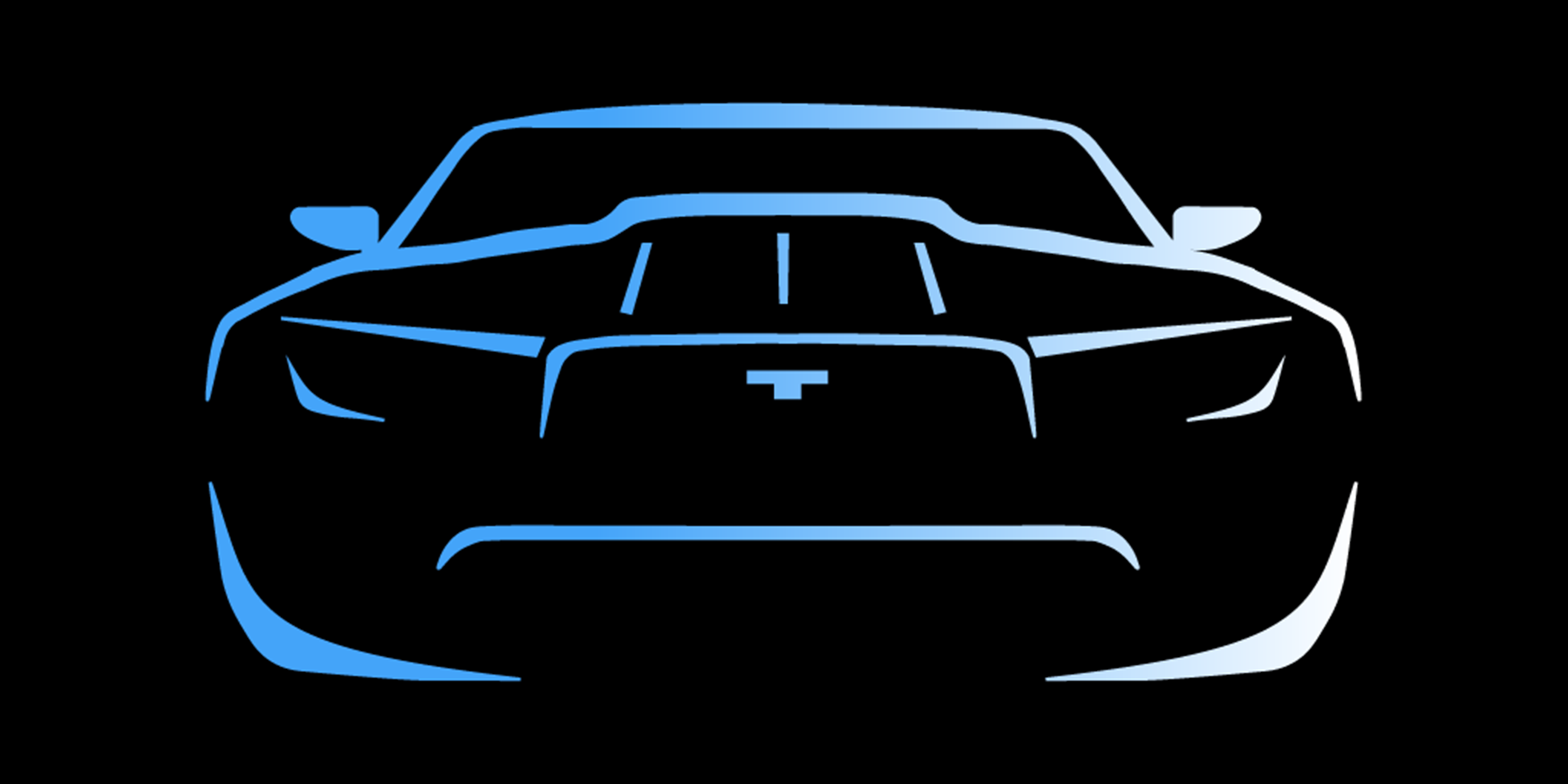 Car Front Gradient Black background