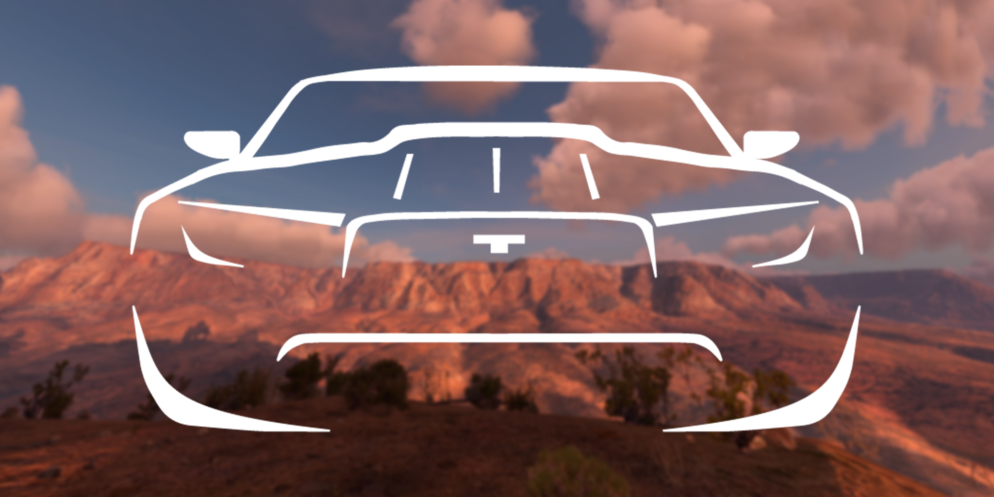 Car Front White Banner background